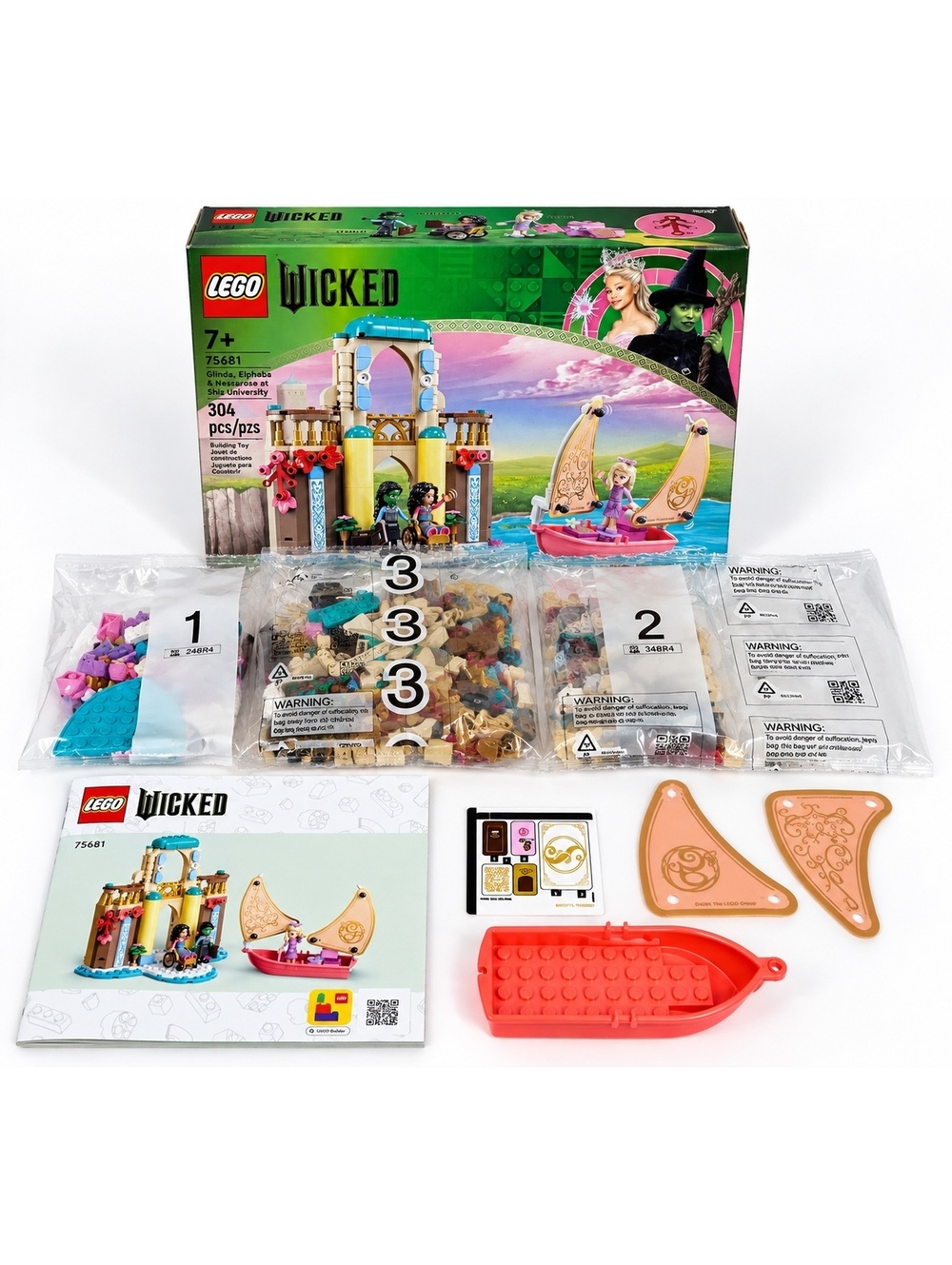 LEGO Wicked 75681 Glinda Elphaba Nessarose Shiz University 304pc Open Box